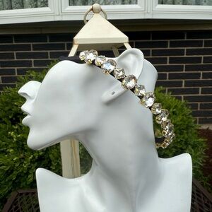 New Elegant Black and Gold Rhinestone Headband